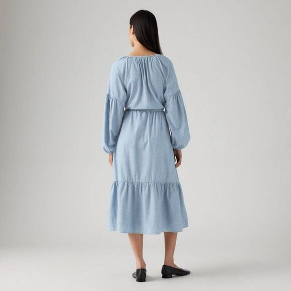 Levi's - Women's Jolene Long Sleeve Maxi Dress - Hon Honestly Happy - Picture 2 of 3